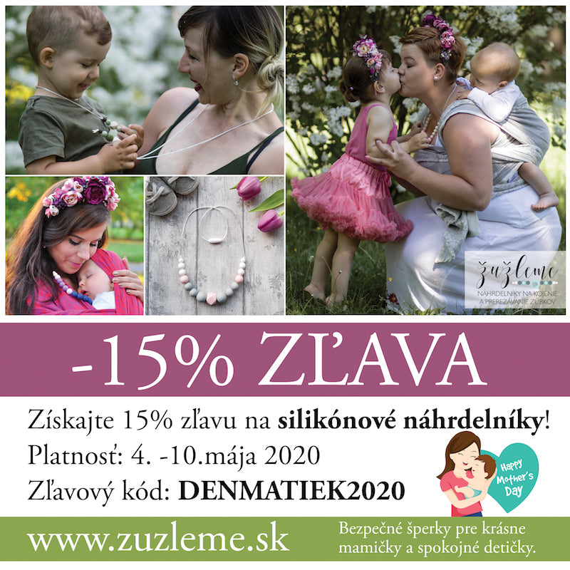 Deň matiek: 15% zľava na silikónové náhrdelníky