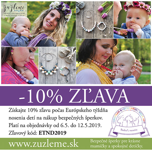 10% zľava pri príležitosti Európskeho týždňa nosenia detí 2019