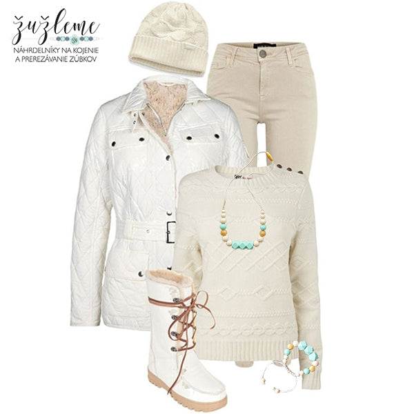 Tip na outfit pre štýlové mamičky / 4.týždeň / Sánkovačka v krémovom