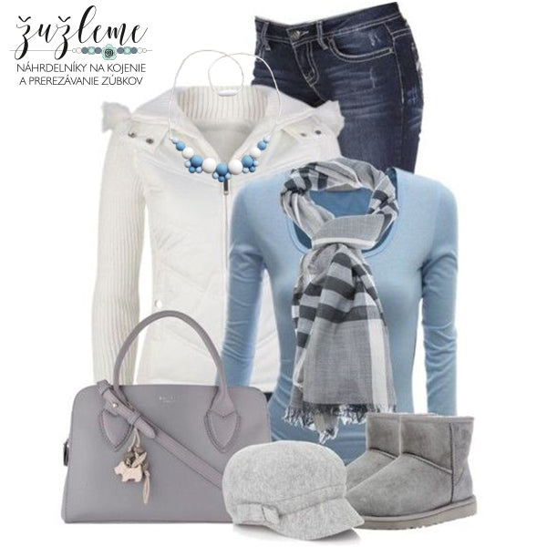 Tip na outfit pre štýlové mamičky / 11. týždeň / Svetlomodro a pohodlne
