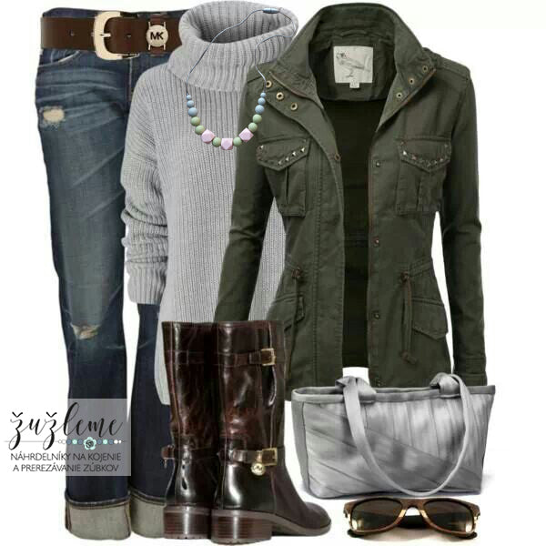 Tip na outfit pre štýlové mamičky / 8. týždeň / Zima v army štýle