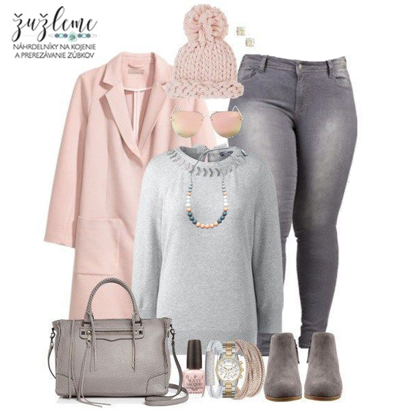 Tip na outfit pre štýlové mamičky / 9. týždeň / Broskyňový kabátik