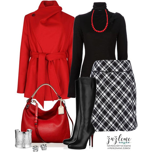 Tip na outfit pre štýlové mamičky / 3.týždeň / Femme fatale v červenom kabáte