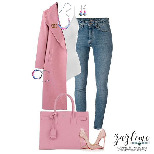 Tip na outfit pre štýlové mamičky / 10. týždeň / Jarný ružový kabátik