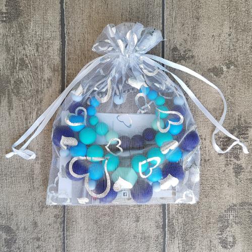 Set silikónového náhrdelníka a náramku "Oceán" darčekové balenie