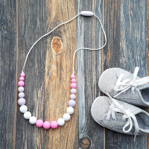 Silikónový dojčenský náhrdelník "Marshmallow"